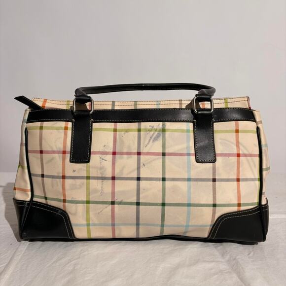 Coach Peyton Tattersall Plaid Shoulder Bag - Cream - Picture 2 of 8
